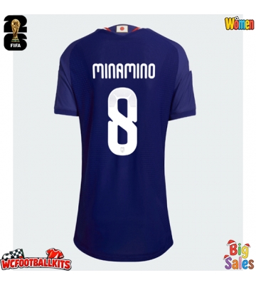 Japan Takumi Minamino #8 Replica Home Stadium Shirt for Women World Cup 2026 Short Sleeve